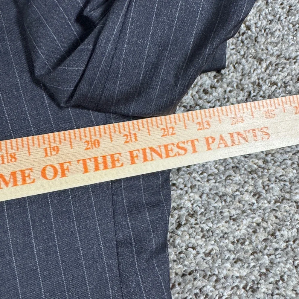 Brooks Brothers 1818 Fitzgerald Suit 44R W38 Grey Pinstripe Italian Wool USA